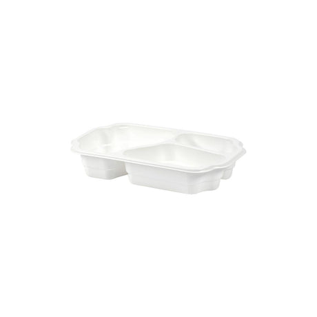 DUNIform 3-compartment takeaway PP white 246/pc