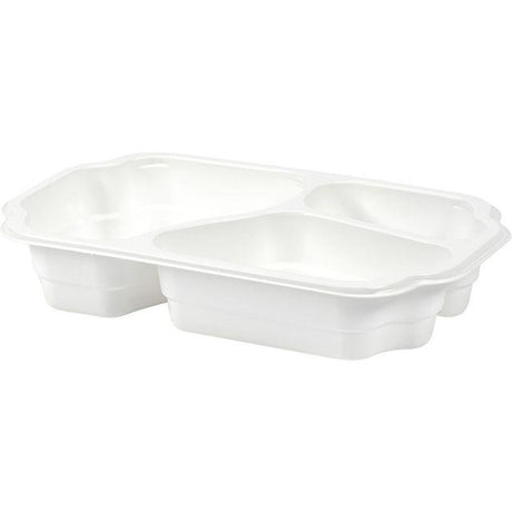 DUNIform 3-compartment takeaway PP white 246/pc