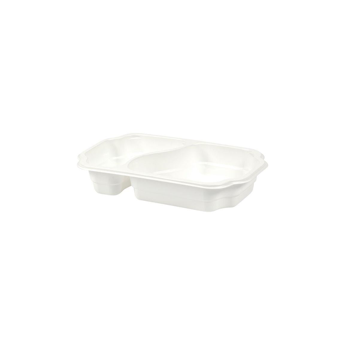 DUNIform 2-compartment takeaway PP white 246/pc