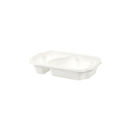 DUNIform 2-compartment takeaway PP white 246/pc
