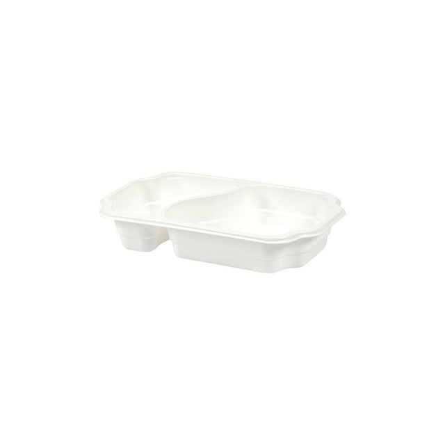 DUNIform 2-compartment takeaway PP white 246/pc