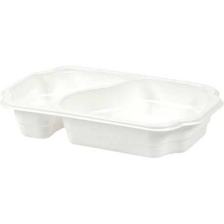DUNIform 2-compartment takeaway PP white 246/pc