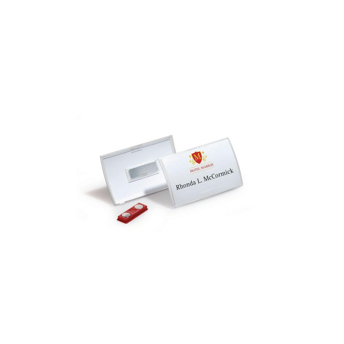 Name badge DURABLE magnet 90x54mm 10/pc