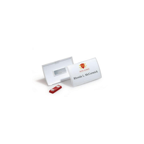 Name badge DURABLE magnet 90x54mm 10/pc