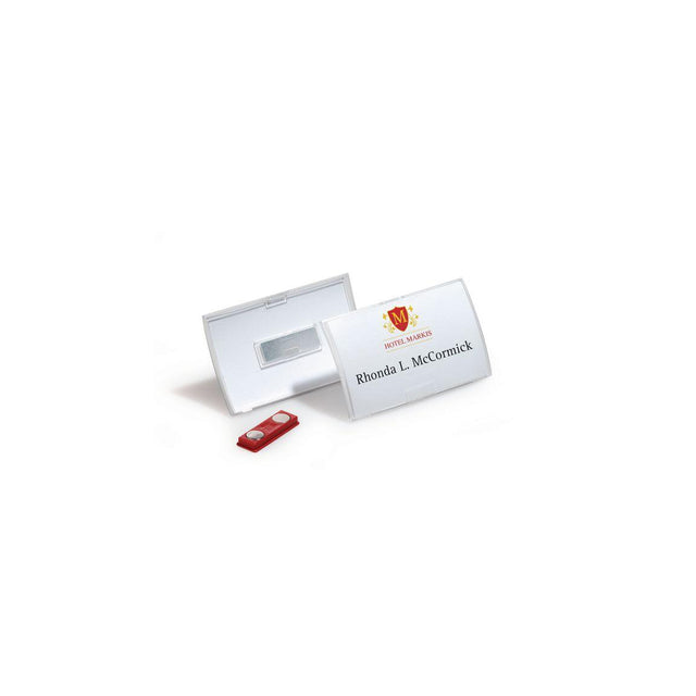 Name badge DURABLE magnet 90x54mm 10/pc