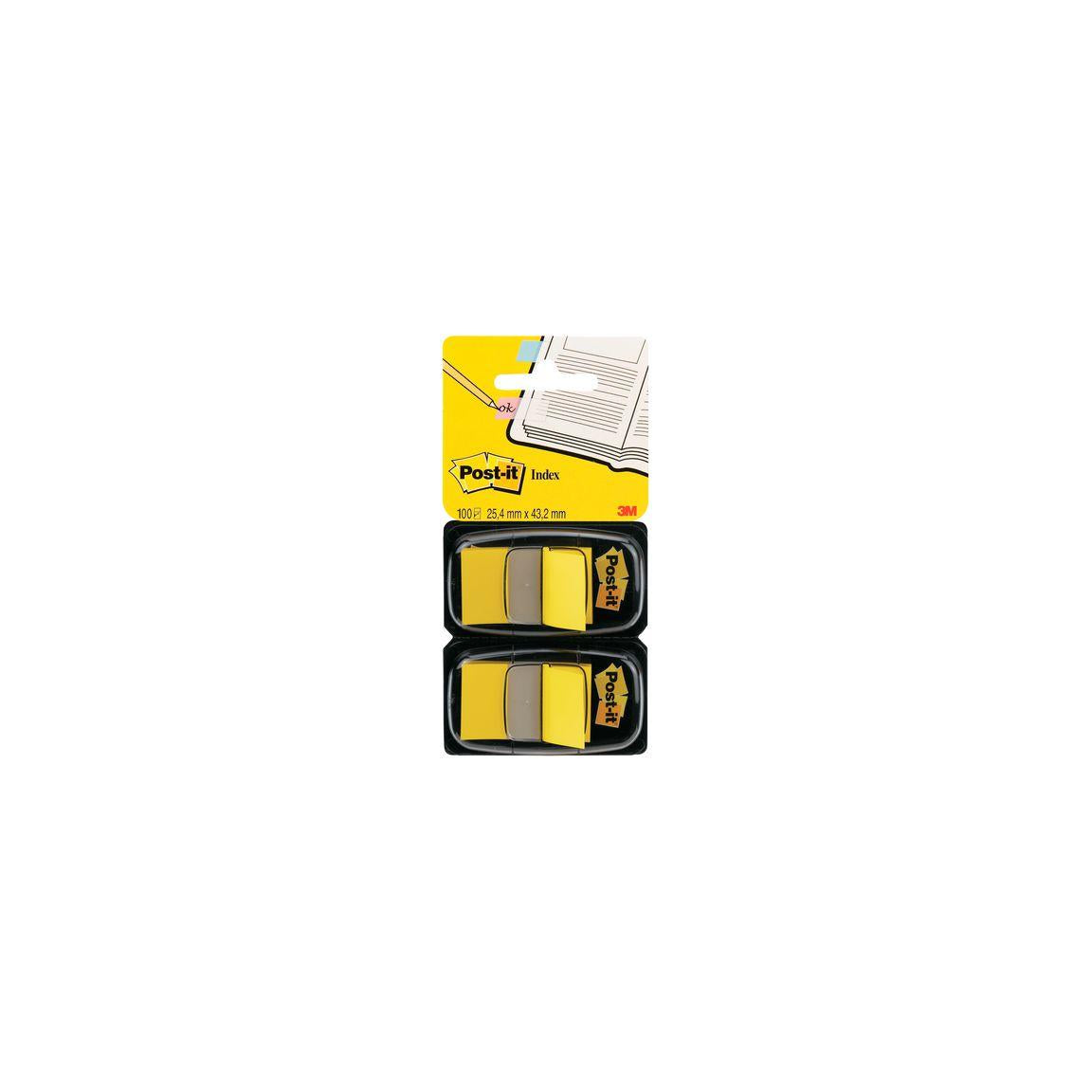 Index POST-IT 25,4x43,2mm yellow 100/pc