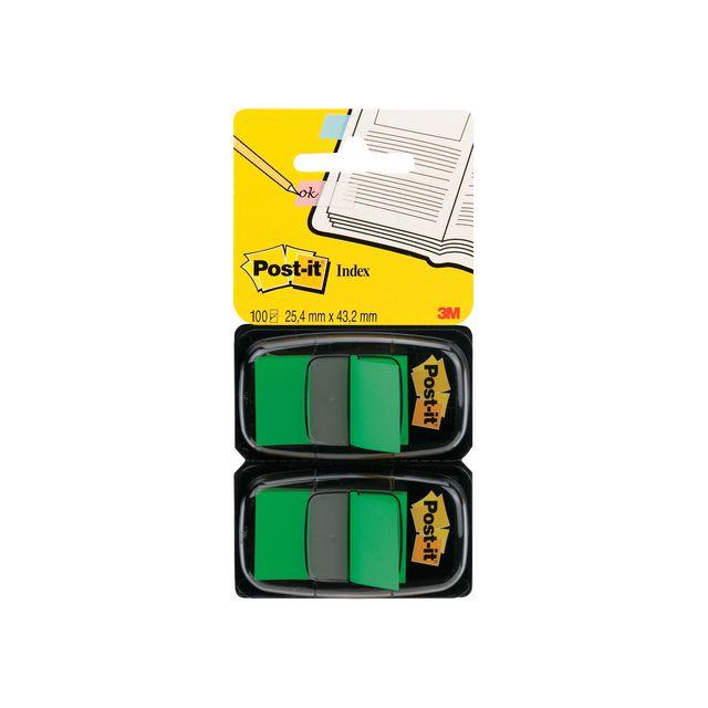 Index POST-IT 25,4x43,2mm green 100/pc