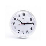 Wall clock TIQ with plastic lens Ø35cm white