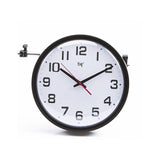 Wall clock TIQ with plastic lens Ø35cm black