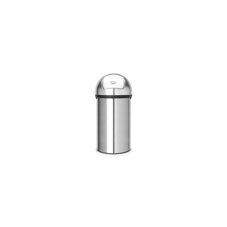 Wastepaper basket BRABANTIA Push 60L steel