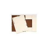 Rubber band folder FOREVER cardboard 3-cl sand