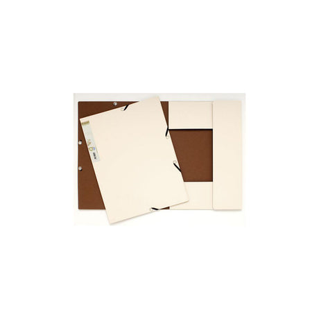 Rubber band folder FOREVER cardboard 3-cl sand