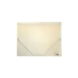 Rubber band folder plastic 3-cl A4 transp white