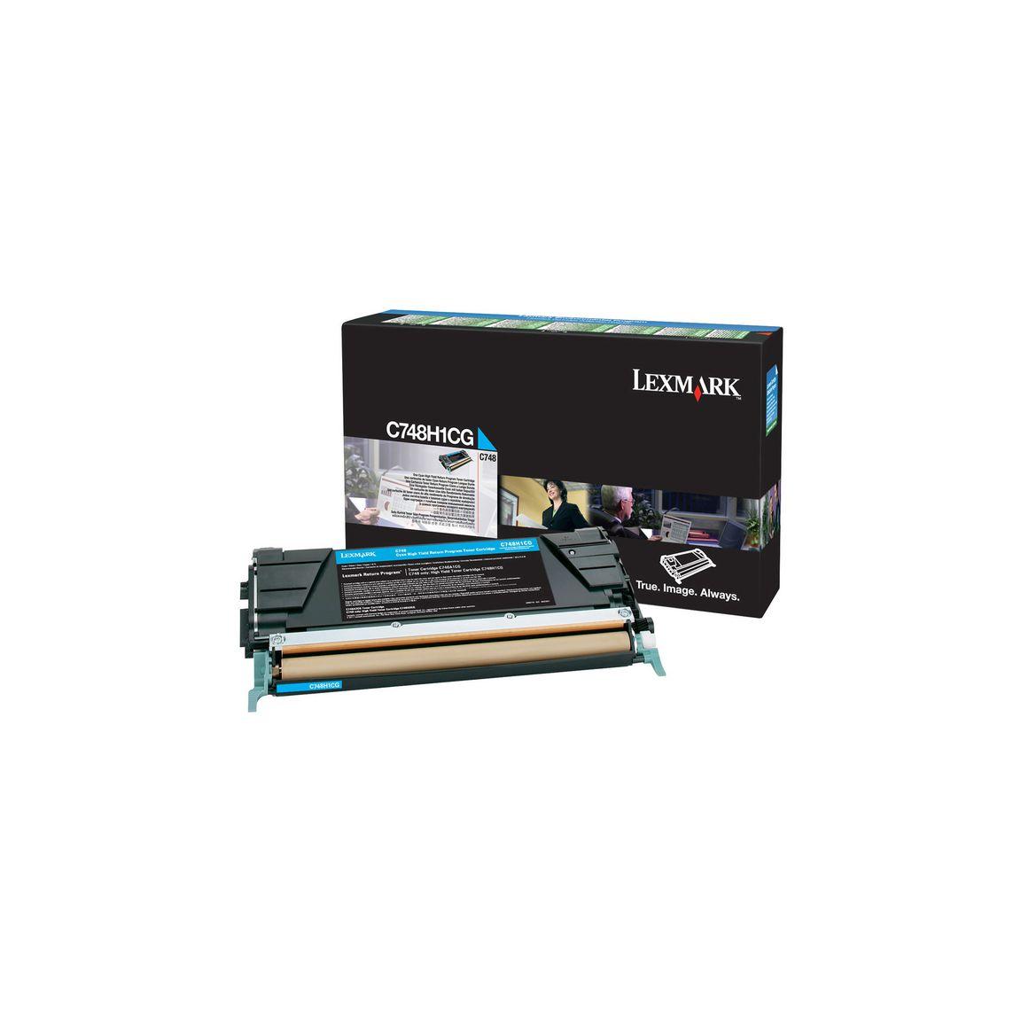 Toner LEXMARK C748H1CG 10K cyan