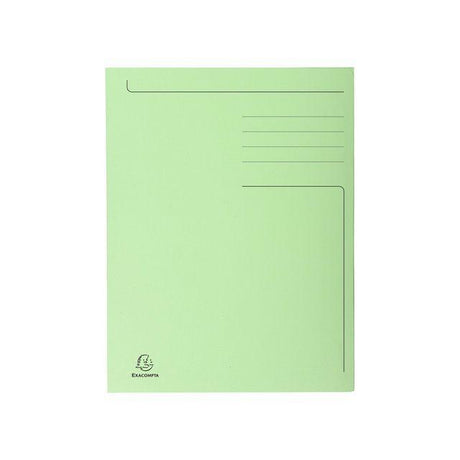Folder EXACOMPTA 3-colour cardboard 280g A4 green