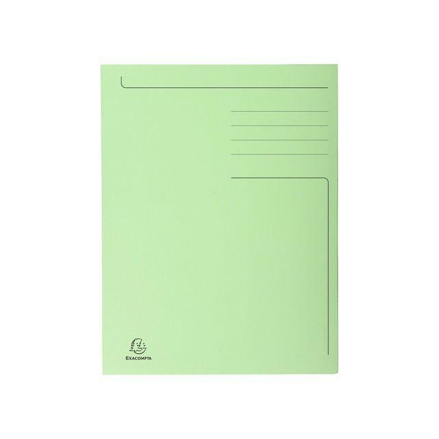 Folder EXACOMPTA 3-colour cardboard 280g A4 green