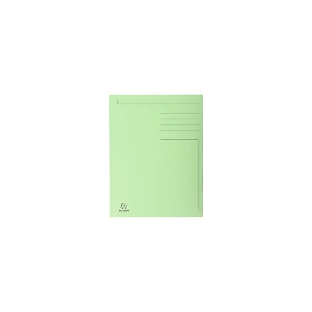 Folder EXACOMPTA 3-colour cardboard 280g A4 green