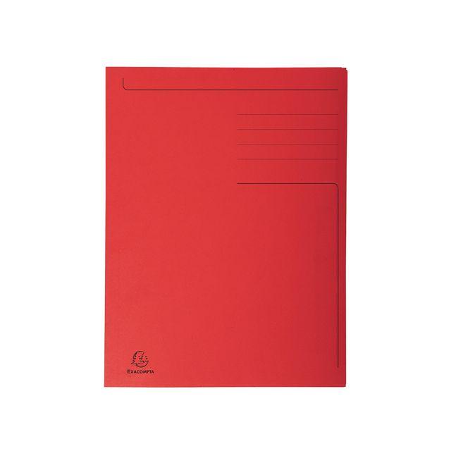 Folder EXACOMPTA 3-colour cardboard 280g A4 red