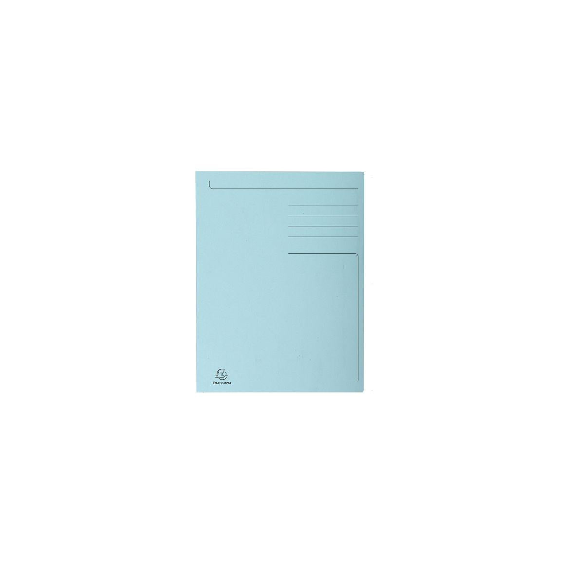 Folder EXACOMPTA 3-colour cardboard Folio blue