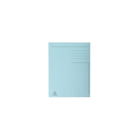 Folder EXACOMPTA 3-colour cardboard Folio blue