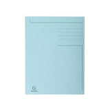 Folder EXACOMPTA 3-colour cardboard Folio blue