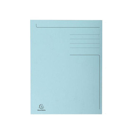 Folder EXACOMPTA 3-colour cardboard Folio blue