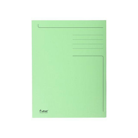 Folder EXACOMPTA 3-colour cardboard Folio green