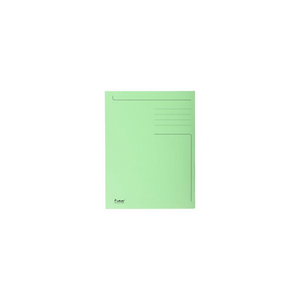 Folder EXACOMPTA 3-colour cardboard Folio green