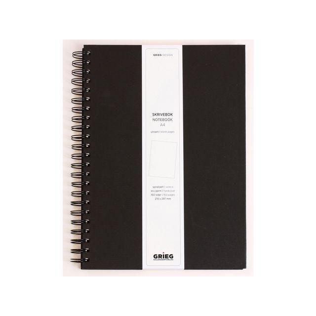 Ant.bok GRIEG Design A4 100g olinj black