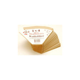 Coffee filter 1x4 unbleached 200/fp