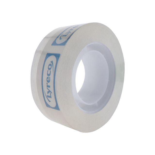 Office tape LYRECO 33mx19mm crystal 8/pack