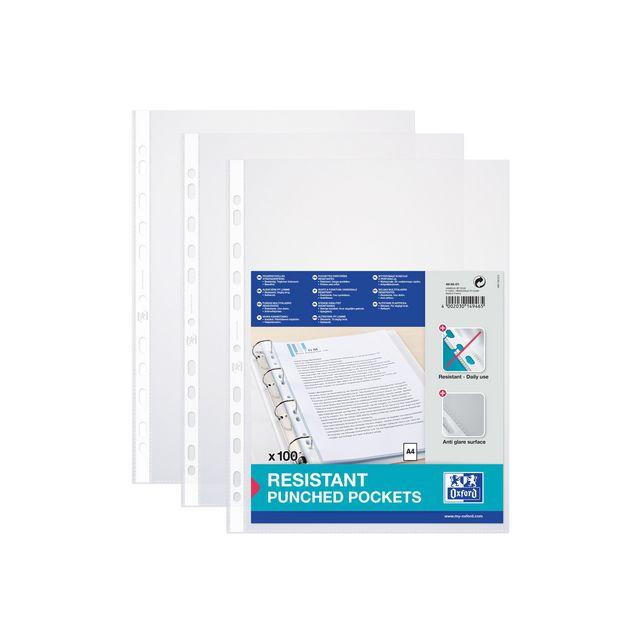 Plastic pocket OXFORD A4 0,09 clear 100/pack