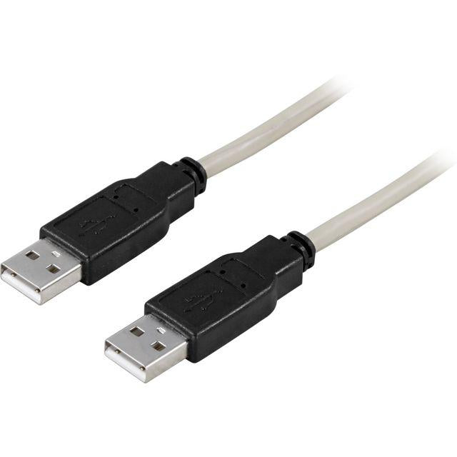 Cable DELTACO USB 2.0 A-A 3m grey/black
