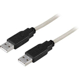 Cable DELTACO USB 2.0 A-A 3m grey/black