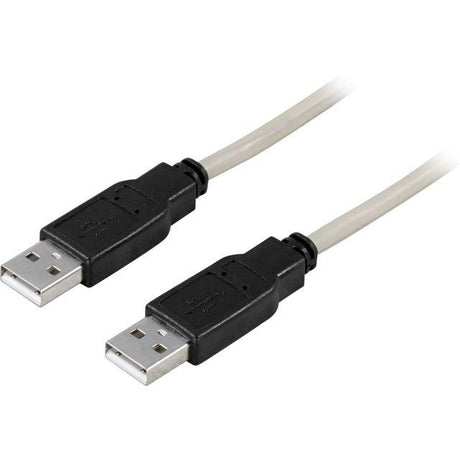 Cable DELTACO USB 2.0 A-A 3m grey/black