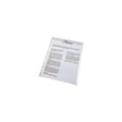 Plastic pocket ESSELTE A4 embossed 0,11mm100/pc