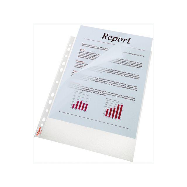 Plastic pocket folder ESSELTE A4 0,08mm 100/pc