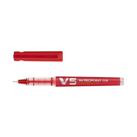 Ink ballpoint pen PILOT Hi-Tec V5 red