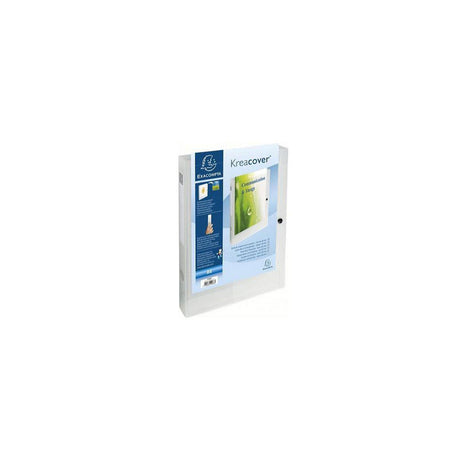 Box folder EXACOMPTA A4 PP transp white