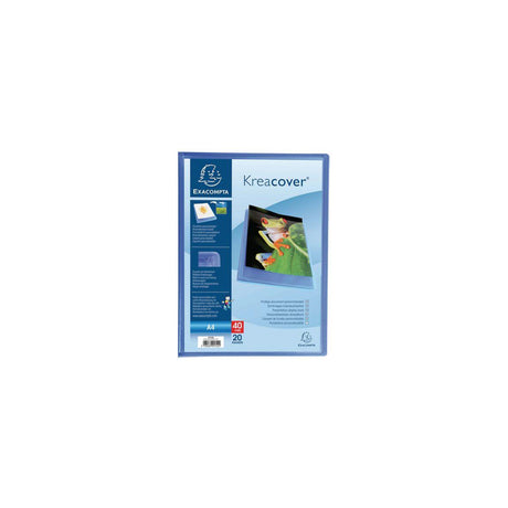 Demo book EXACOMPTA A4 blue 20 pockets