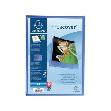 Demo book EXACOMPTA A4 blue 20 pockets