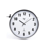 Wall clock TIQ radio controlled Ø38cm silver