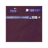 Napkin 3-ply 33x33cm Dark purple 125/pack