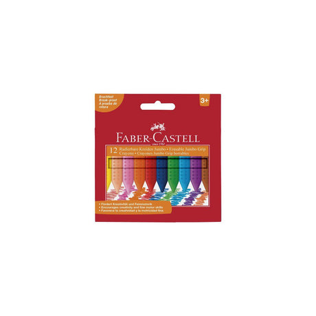Plastic chalk FABER CASTELL triangular 12/pack