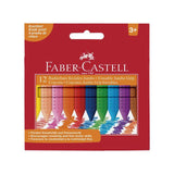 Plastic chalk FABER CASTELL triangular 12/pack