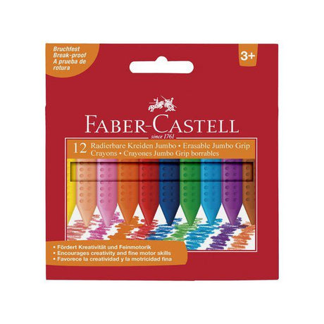 Plastic chalk FABER CASTELL triangular 12/pack