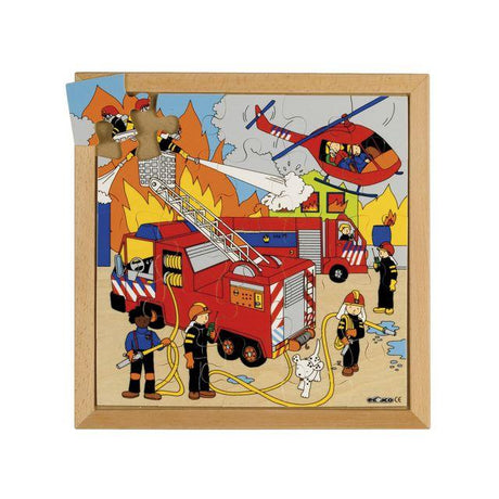 Rampus fire brigade 34x34cm