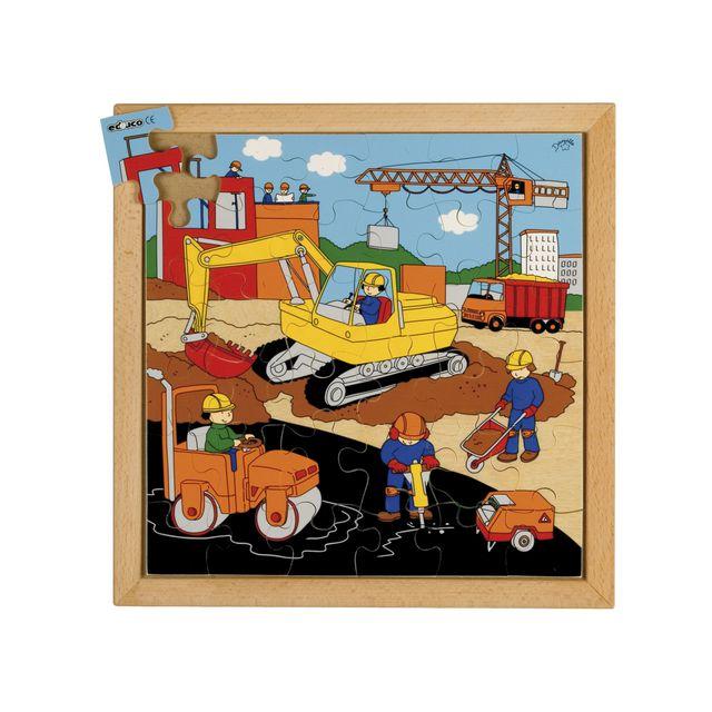 Ramp puzzle road construction 34x34cm