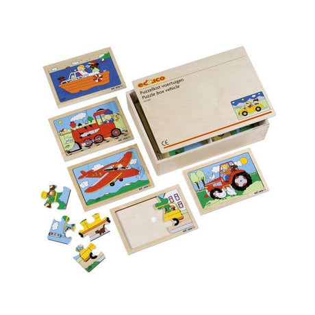 Puzzle box vehicle 14x20cm