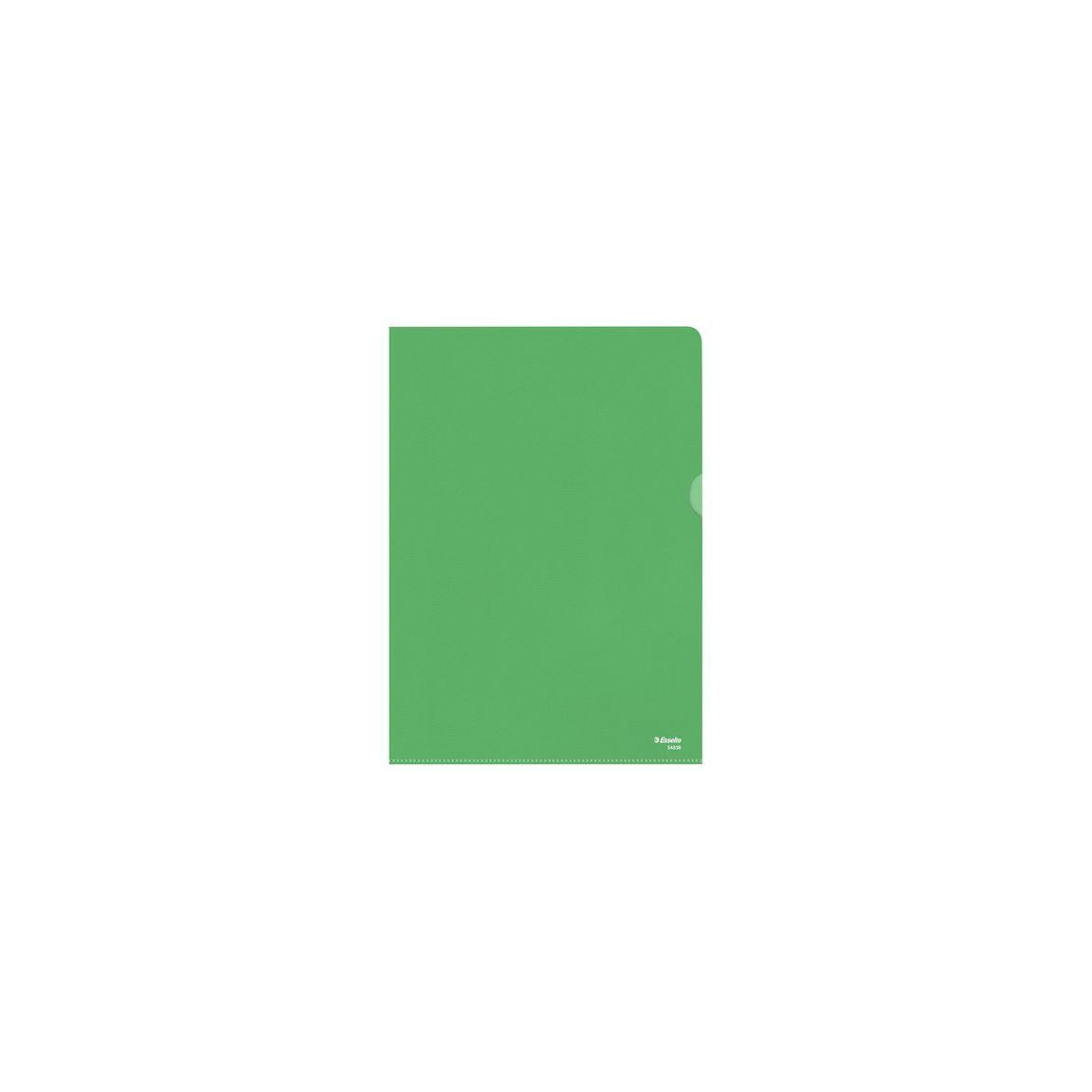 File folder ESSELTE A4 0,11 green 100/pack